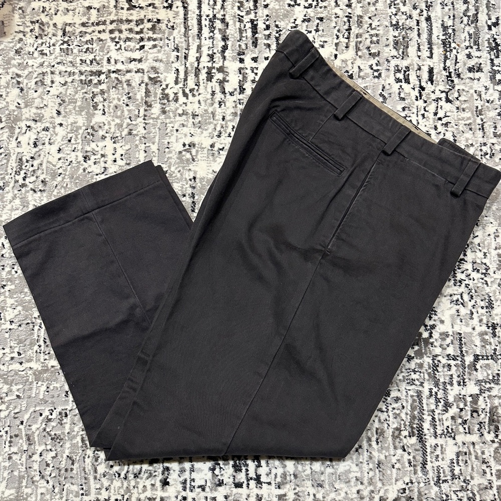 Bills Khakis Men’s Dark Grey Brushed Cotton Pants